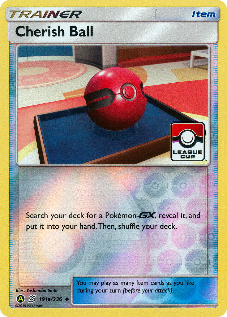 Unified Minds Cherish Ball [League-Cup-Staff] Pokémon card